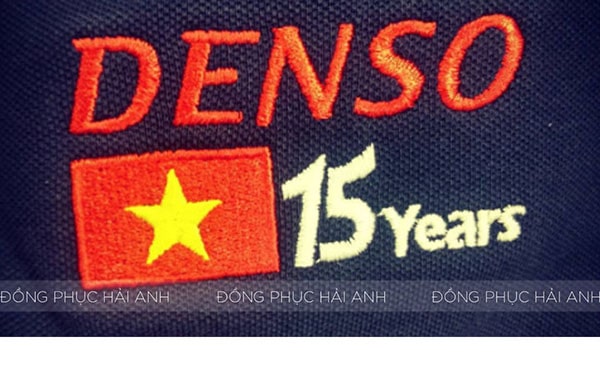 Thêu vi tính logo DENSO