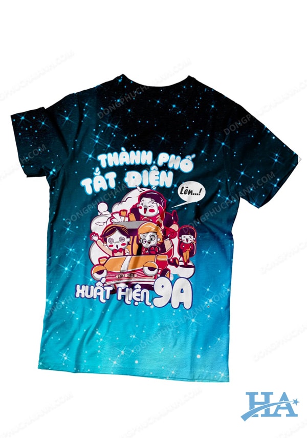 in áo theo yêu cầu - áo lớp galaxy