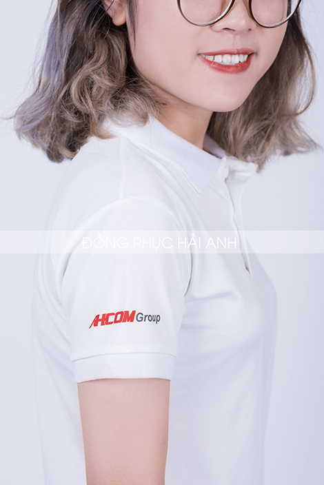 Đồng phục AHCom Group màu trắng