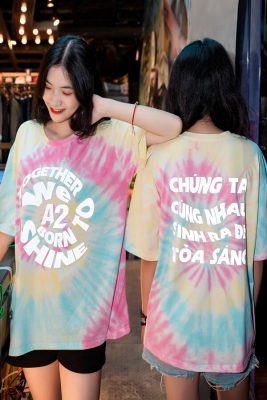 Mẫu áo lớp tie dye đẹp 08