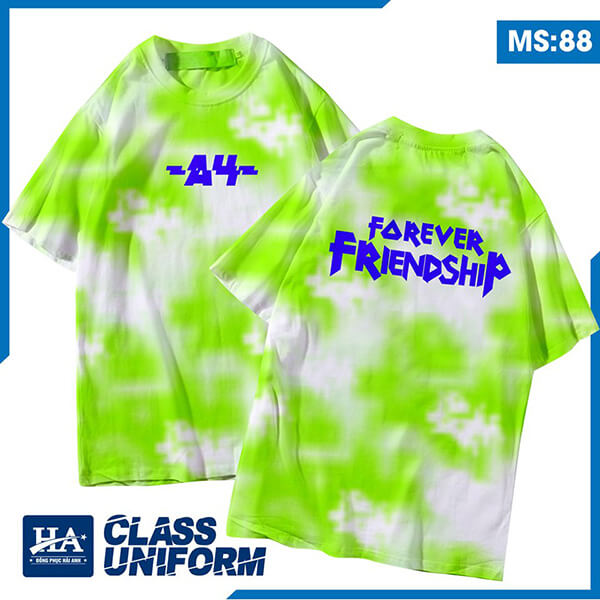 Slogan áo lớp chuyên Anh “A4-Forever Friendship”