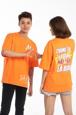 Slogan áo lớp tiếng Việt “Chúng ta là bạn, mãi mãi là bạn”