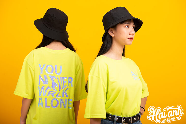 Mẫu áo lớp Hologram màu Neon A3