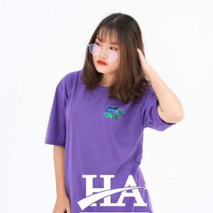 Mẫu áo lớp Hologram màu tím Violet A3K78