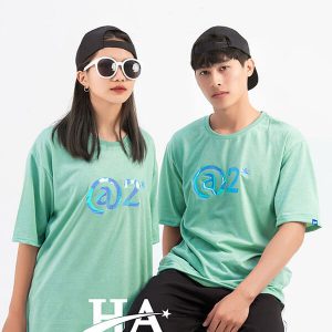 Mẫu áo lớp Hologram màu xanh Sea A2