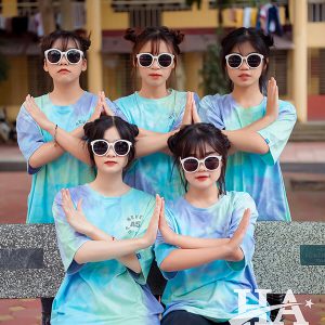 mẫu áo lớp tie dye 14