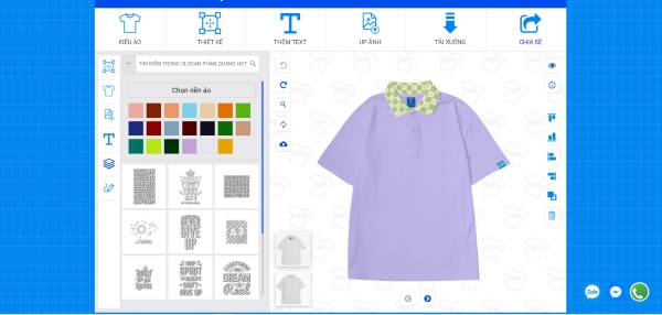 tự thiết kế áo lớp online với phần mềm "thietkeaolop.vn"