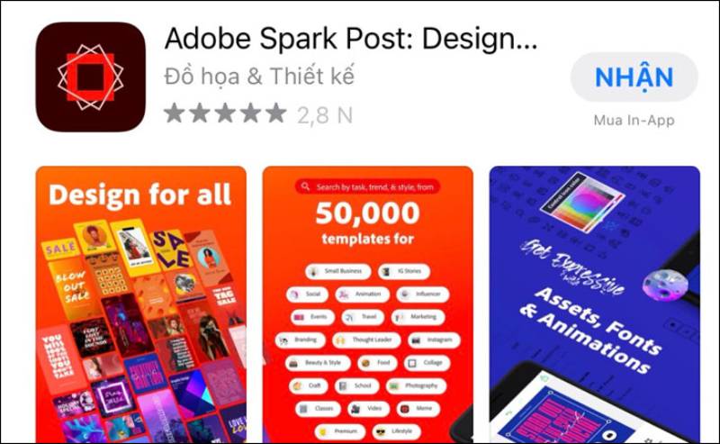 App thiết kế áo lớp trên điện thoại Adobe post chuyên dụng