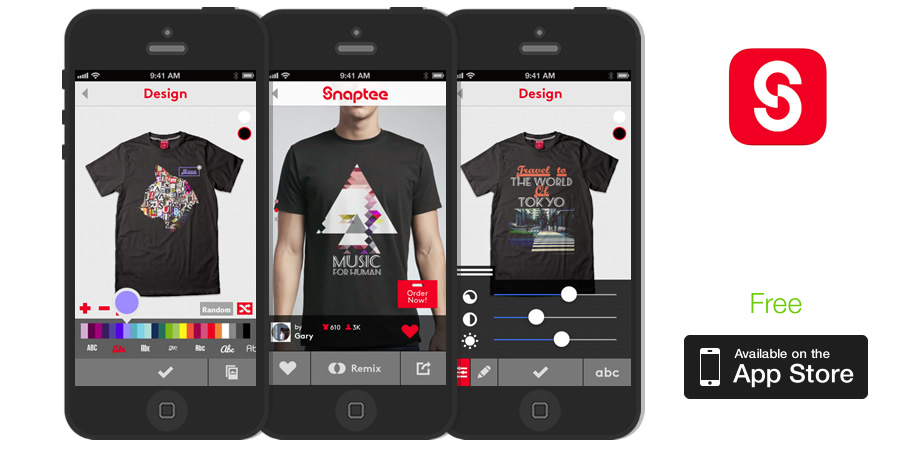 App thiết kế áo lớp Snaptee đơn giản, dễ sử dụng