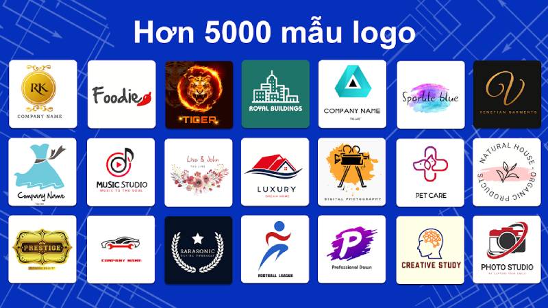 Splendid app marker với hơn 5000 mẫu logo lựa chọn khi thiết kế