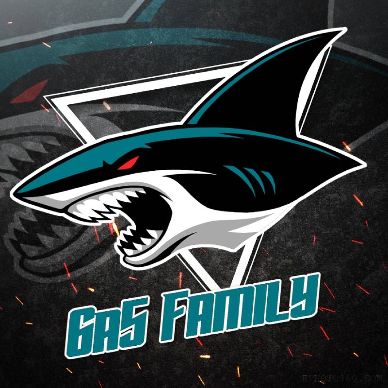 Mẫu logo lớp 6a5 hình chú cá mập hung dữ, mạnh mẽ