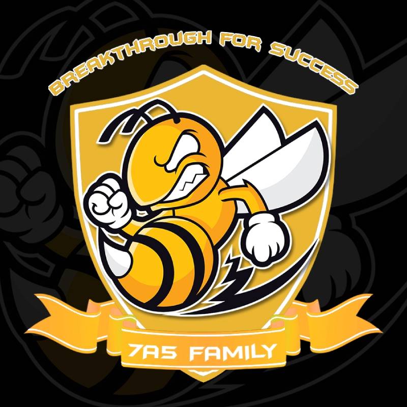Tinh nghịch, mới lạ với mẫu logo lớp 7a5 hình chú ong vàng