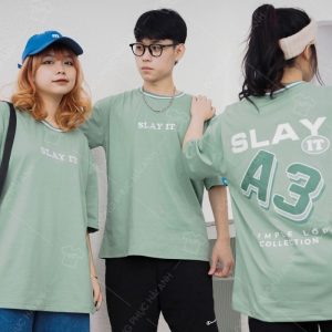 Áo lớp Simple Love màu xanh nhạt nhẹ nhàng, cá tính