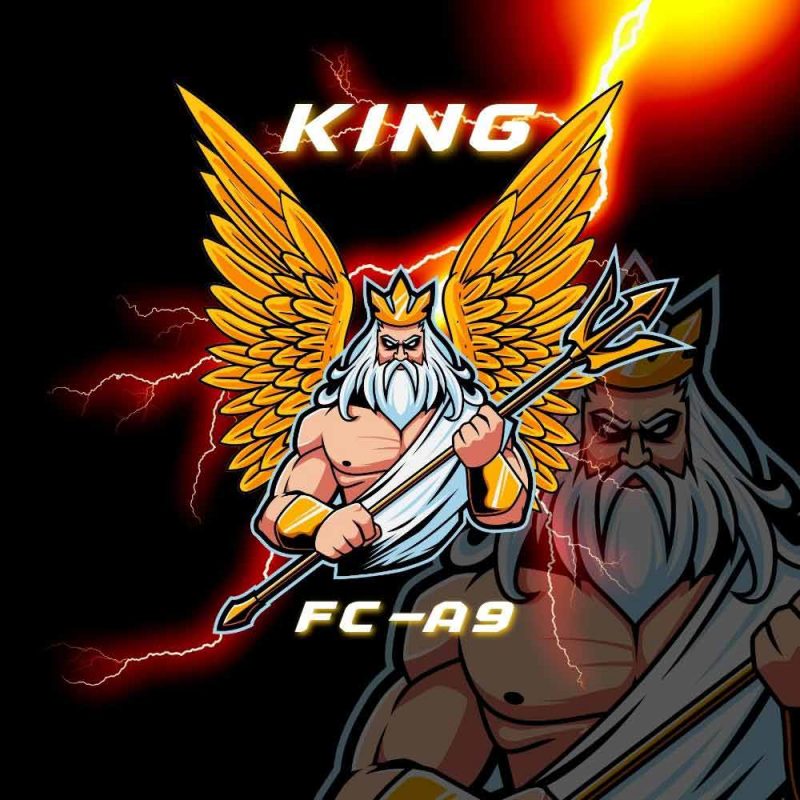 Mẫu logo lớp A9 hình vua KING - FC
