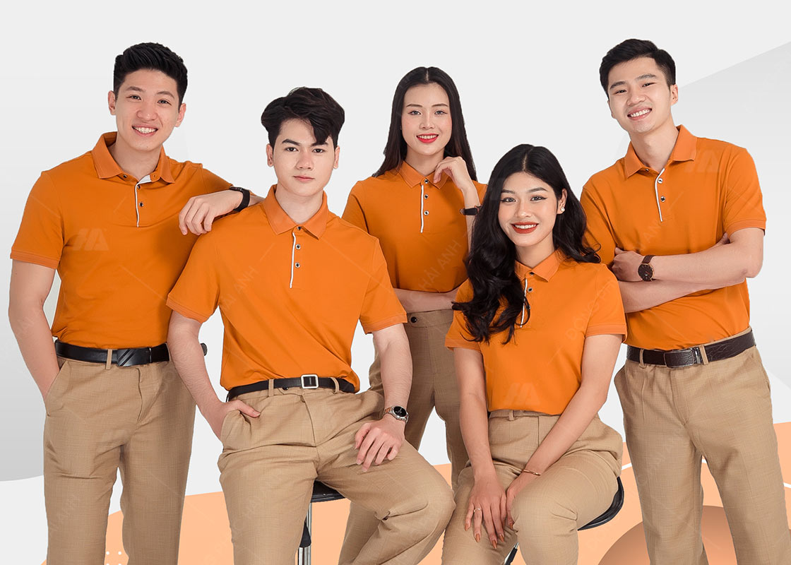 Áo đồng phục ngành giáo dục màu cam mang lại nguồn năng lượng tích cực
