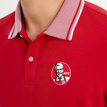 Cận chất vải đồng phục doanh nghiệp KFC