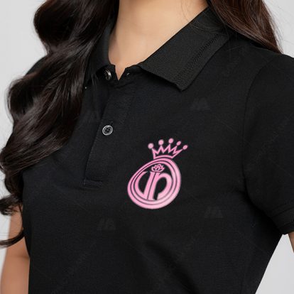 Hình in logo áo đồng phục doanh nghiệp Miss Cosmo