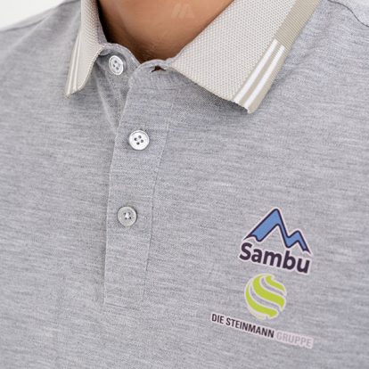 Cận chất vải áo đồng phục công ty Sambu