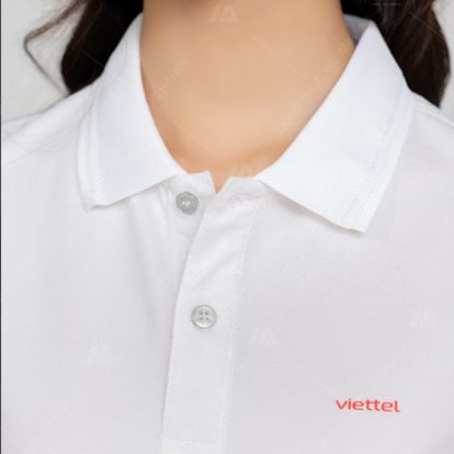 Cận chất áo đồng phục công ty Viettel