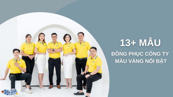 13 mẫu đồng phục công ty màu vàng sáng tạo, nổi bật