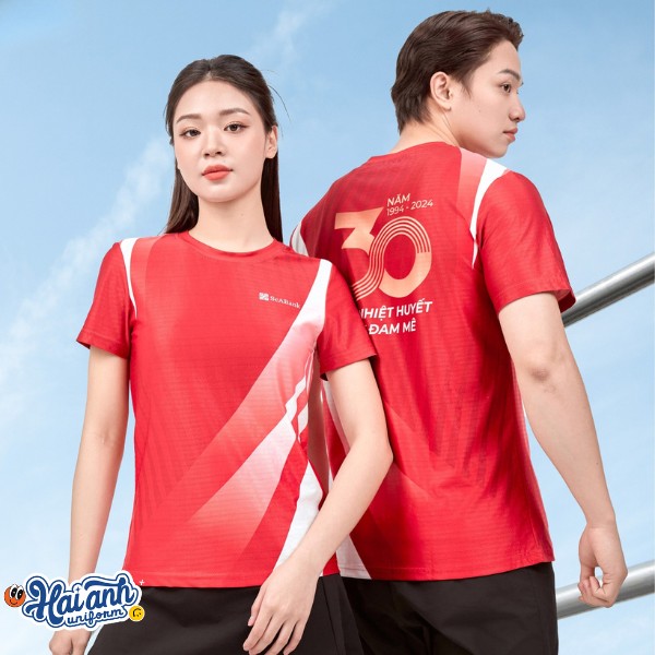 Mẫu áo đồng phục màu đỏ cho sự kiện thể thao