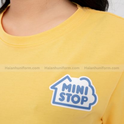 Logo áo phông đồng phục cổ tròn Ministop