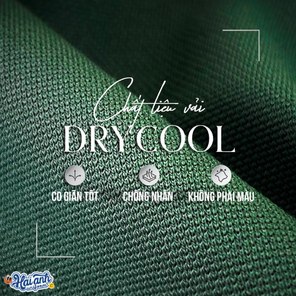 Vải Drycool, chất liệu vải chống nhăn và bền bỉ cho đồng phục công ty