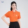 Chất liệu của áo đồng phục Xiao Mi màu cam
