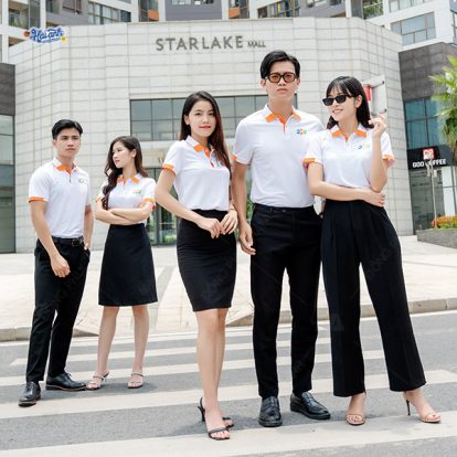 Áo polo đồng phục với thiết kế chuyên nghiệp và năng động