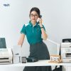 Thiết kế sử dụng màu xanh lý chủ đạo, tạo cảm giác nhẹ nhàng