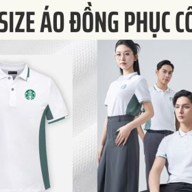 bảng size áo đồng phục công ty Hải Anh Uniform