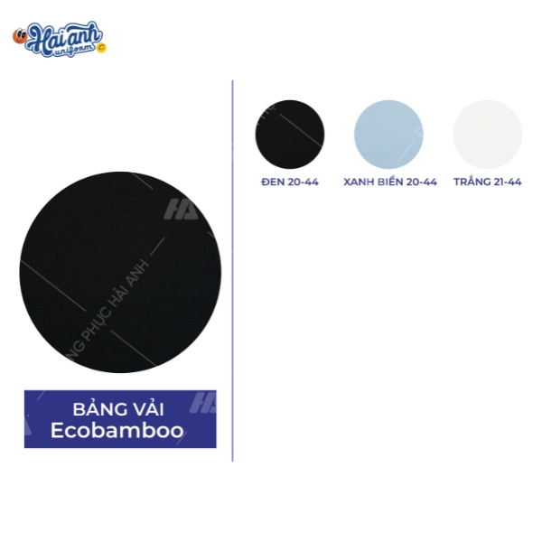 Bảng màu vải Ecobamboo tại Hải Anh Uniform