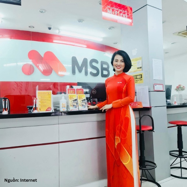 Đồng phục áo dài ngân hàng MSB thanh lịch, trang nhã