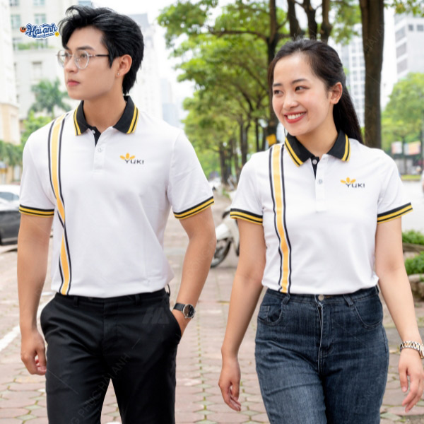Thiết kế thanh lịch, logo in chuyển nhiệt sắc nét.