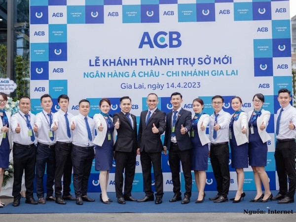 Mẫu áo vest đồng phục ngân hàng ACB trang trọng, chuyên nghiệp