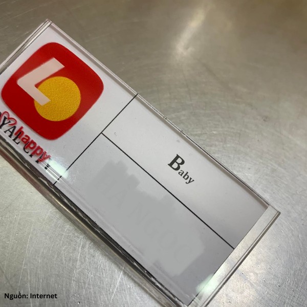 Phụ kiện bảng tên nhà hàng Lotteria