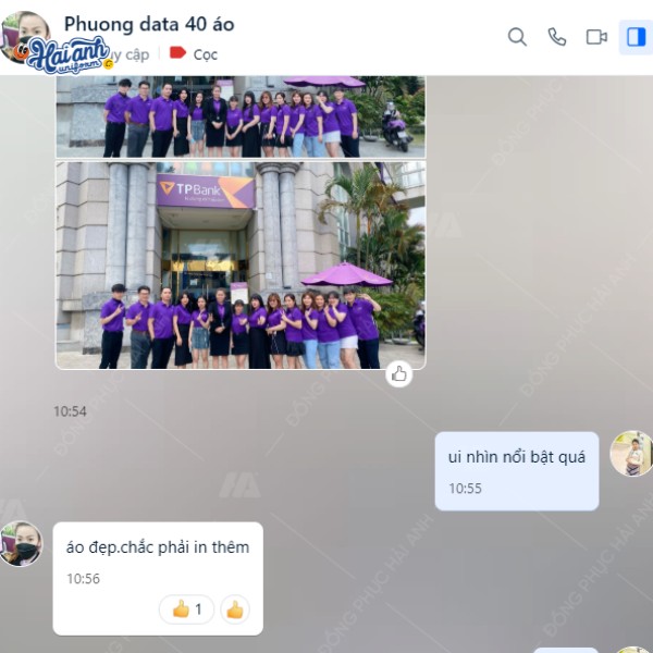 Feedback của khách hàng TPBank khi hợp tác với Hải Anh Uniform