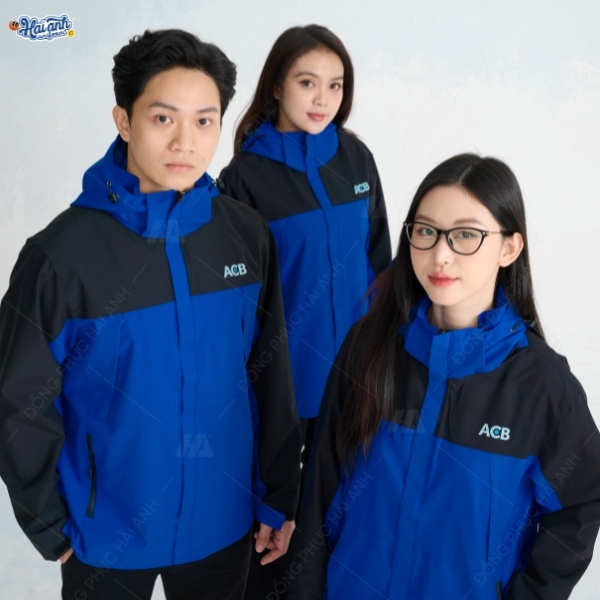 Mẫu áo khoác đồng phục ngân hàng ACB thiết kế tại Hải Anh Uniform