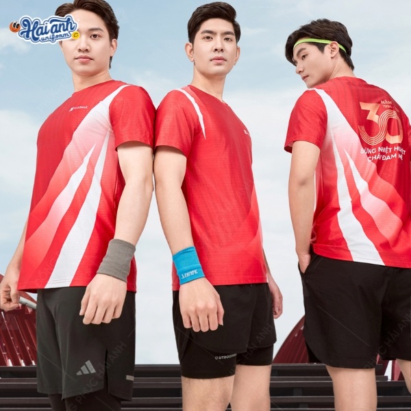 Mẫu áo thun đồng phục cổ tròn ngân hàng Seabank mới năng động từ Hải Anh Uniform