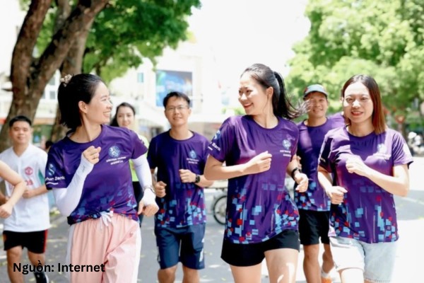 Áo thun Shinhan Bank dành cho sự kiện teambuilding, giải chạy