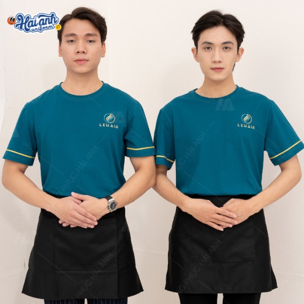 Mẫu đồng phục áo thun thiết kế tại Hải Anh Uniform dành cho ngành F&B