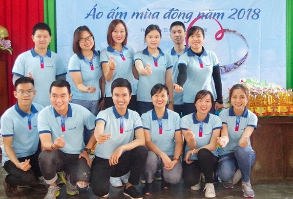 Mẫu áo polo đồng phục Vietinbank hiện tại