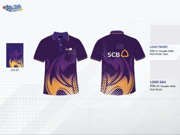 Hải Anh Uniform gợi ý mẫu áo thun đồng phục sự kiện ngân hàng SCB