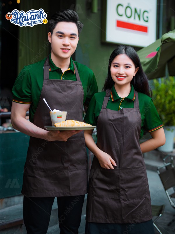 Gợi ý thiết kế áo polo màu xanh lá đậm tại Hải Anh Uniform