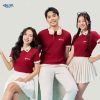 Form áo polo đồng phục suông vừa vặn, tôn dáng