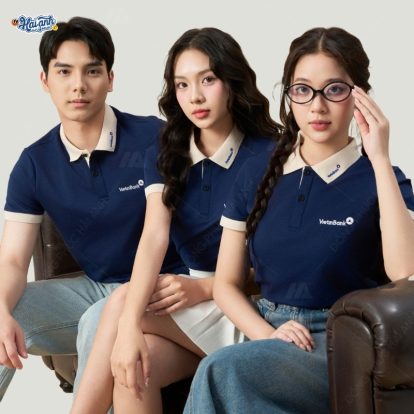 Đồng phục polo Vietinbank thiết kế đơn giản nhưng vẫn nổi bật 