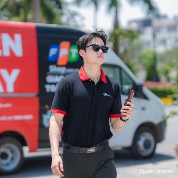 Mẫu áo polo đồng phục nam tại FPT Shop
