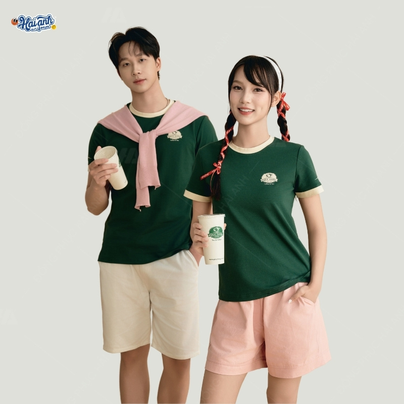 Kiểu dáng áo thun cổ tròn truyền thống, năng động, khỏe khoắn