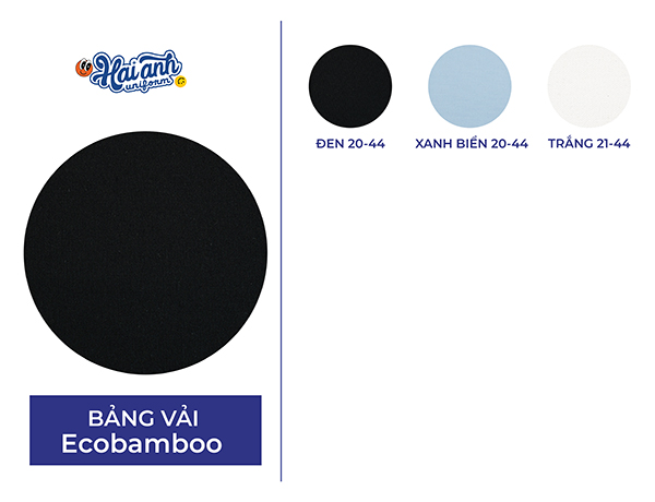 Vải Ecobamboo có 3 màu cơ bản, thanh lịch