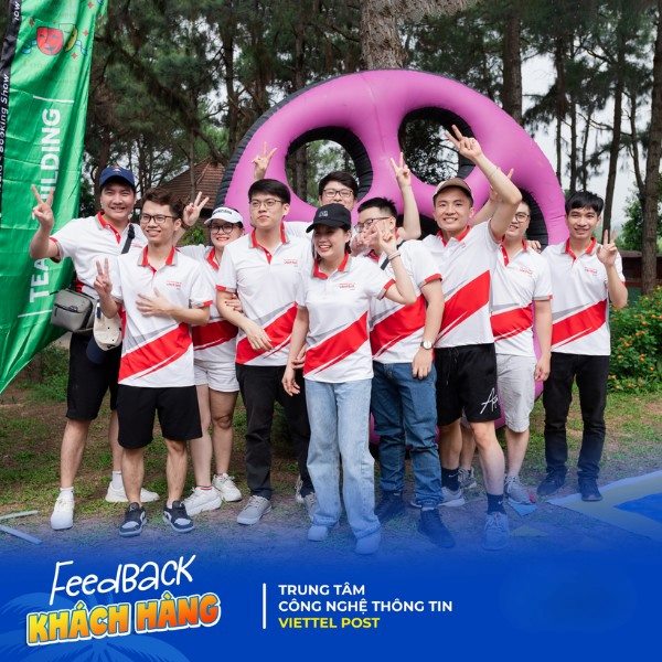 Feedback của khách hàng Viettel Post về mẫu polo team building tại Hải Anh Uniform